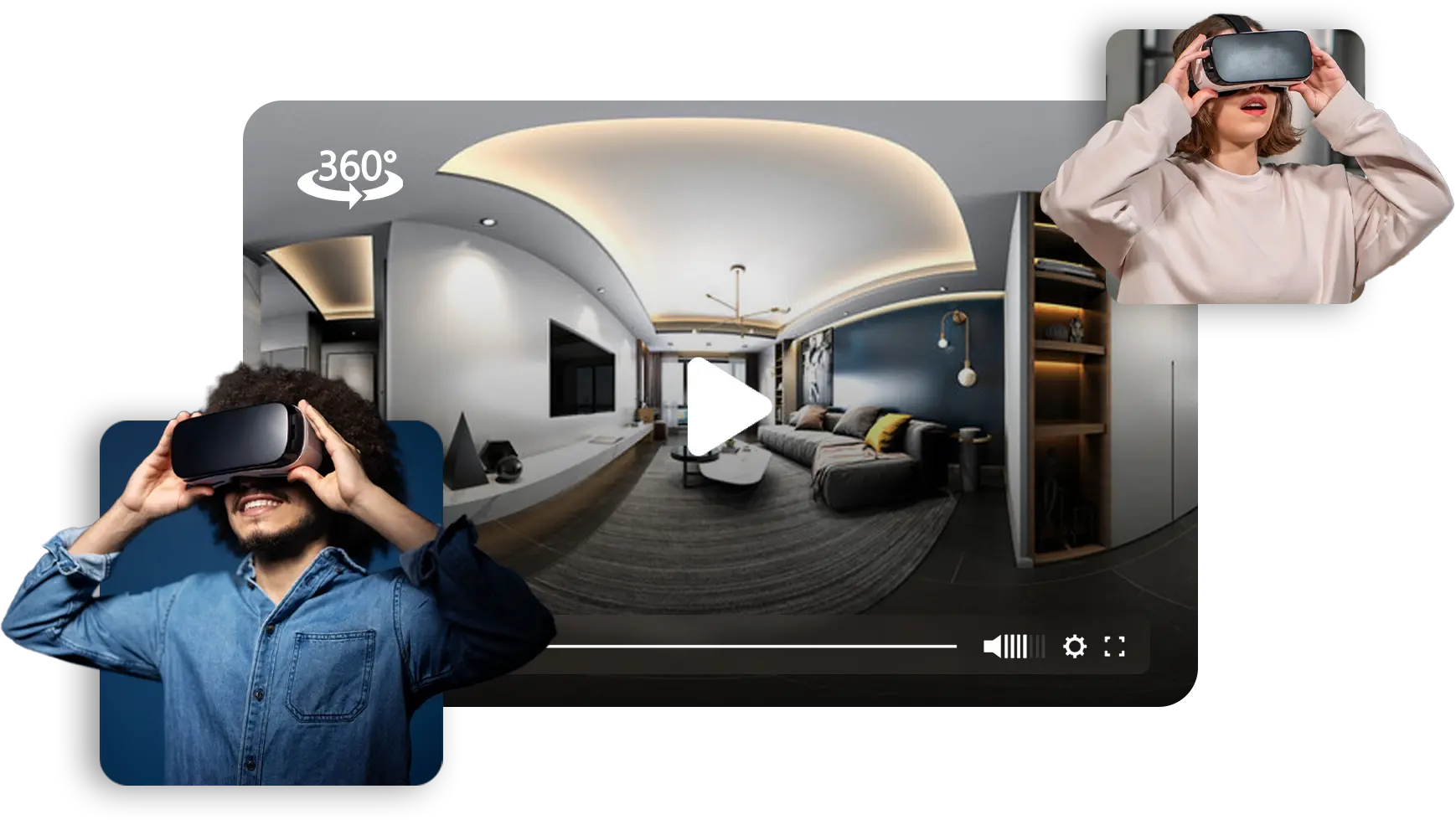 Branded video player matching an event theme