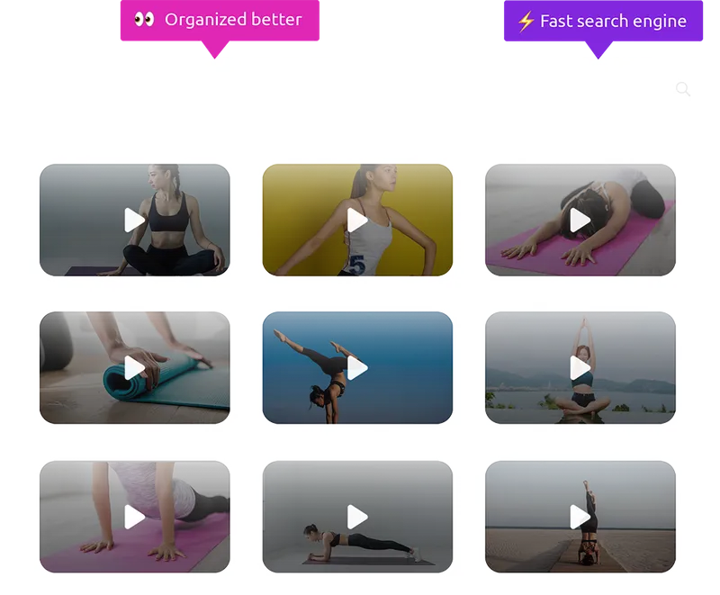 Browsing and search experience on a customized channel