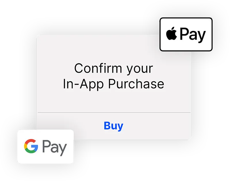 In-app purchases and subscriptions inside an OTT app