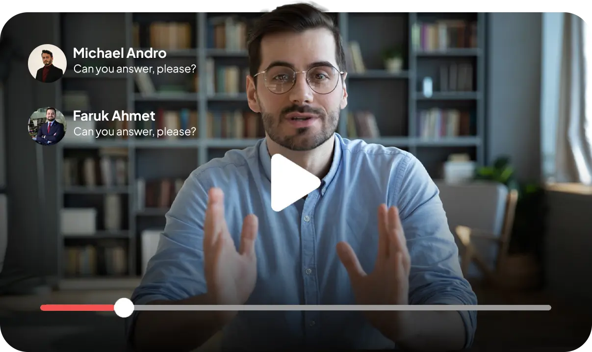 Interactive polls and chat during a live event