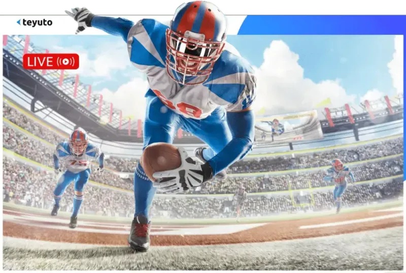 Sports streaming platform built with Teyuto