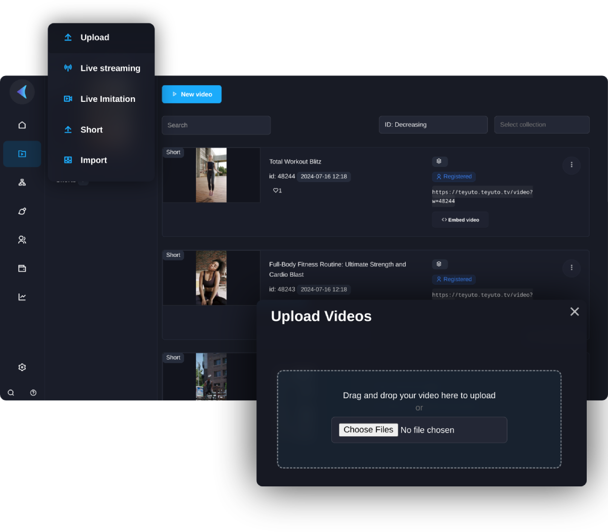 Teyuto video library